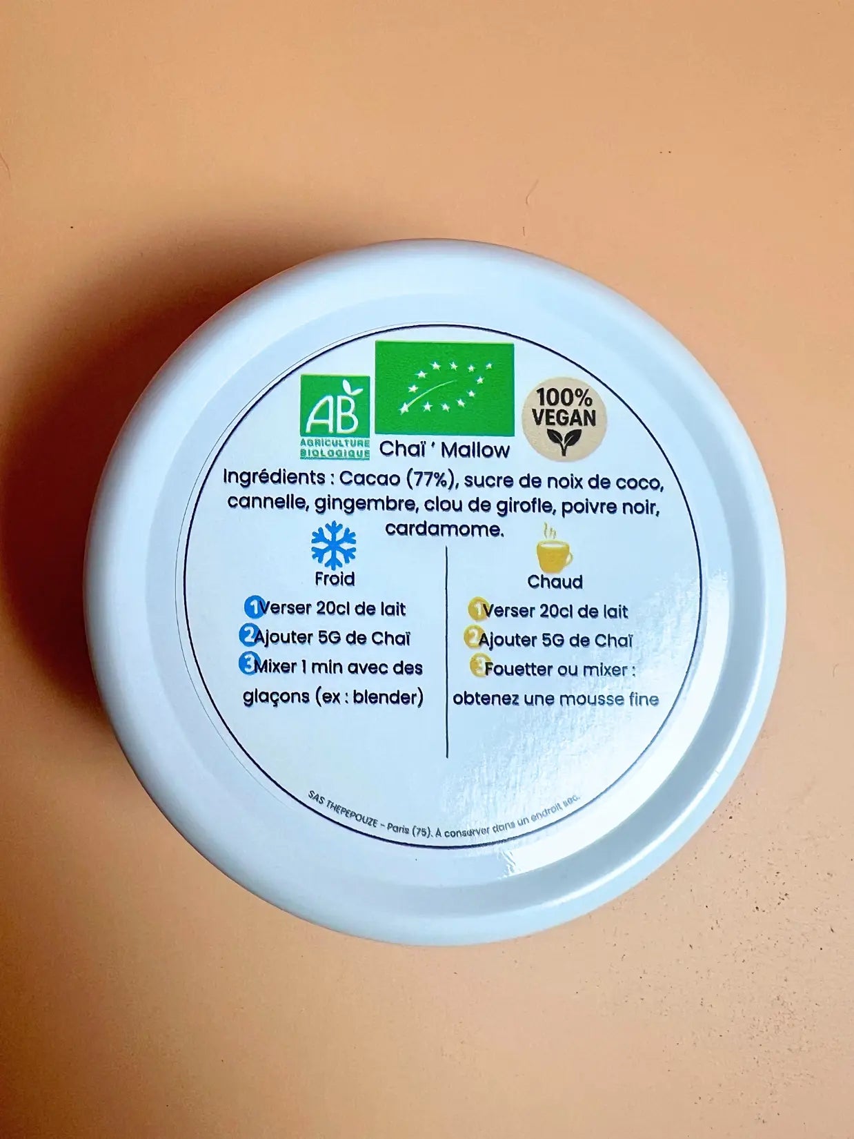 Ingrédients et mode de préparation du Chai’ Mallow bio – version chaude et froide